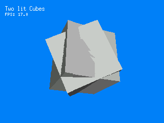 Two lit Cubes