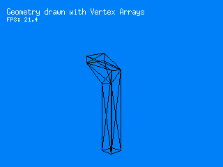 Geometry drawn with Vertex Arrays